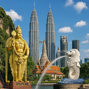 تور ترکیبی تایلند،مالزی،سنگاپور نوروز1405